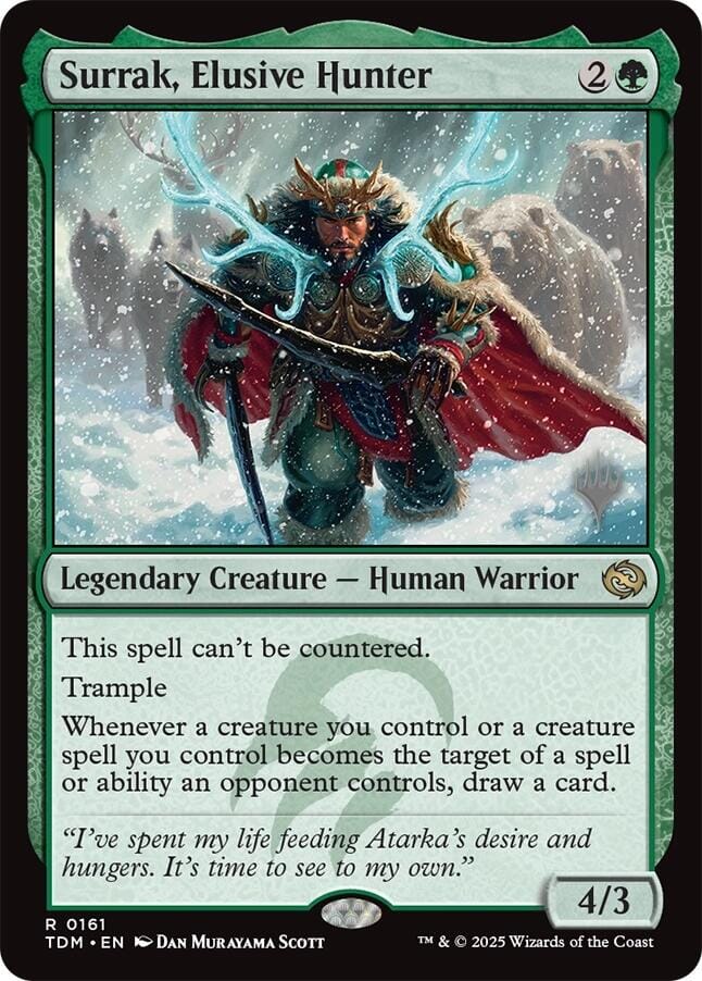 Surrak, Elusive Hunter [Tarkir: Dragonstorm Promos] MTG Single Magic: The Gathering  | Multizone: Comics And Games