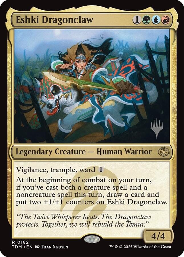 Eshki Dragonclaw [Tarkir: Dragonstorm Promos] MTG Single Magic: The Gathering  | Multizone: Comics And Games