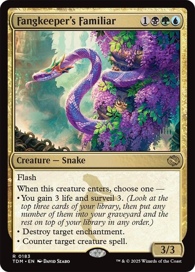 Fangkeeper's Familiar [Tarkir: Dragonstorm Promos] MTG Single Magic: The Gathering  | Multizone: Comics And Games