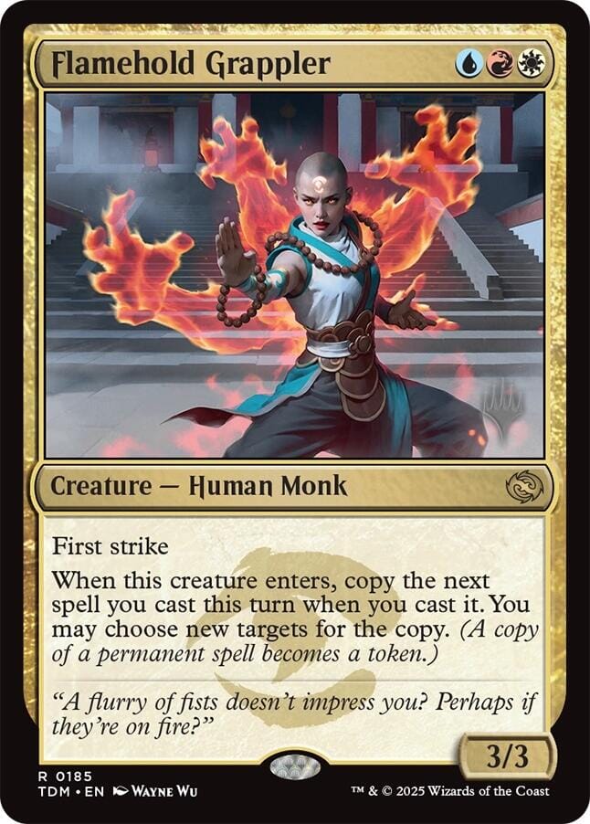 Flamehold Grappler [Tarkir: Dragonstorm Promos] MTG Single Magic: The Gathering  | Multizone: Comics And Games