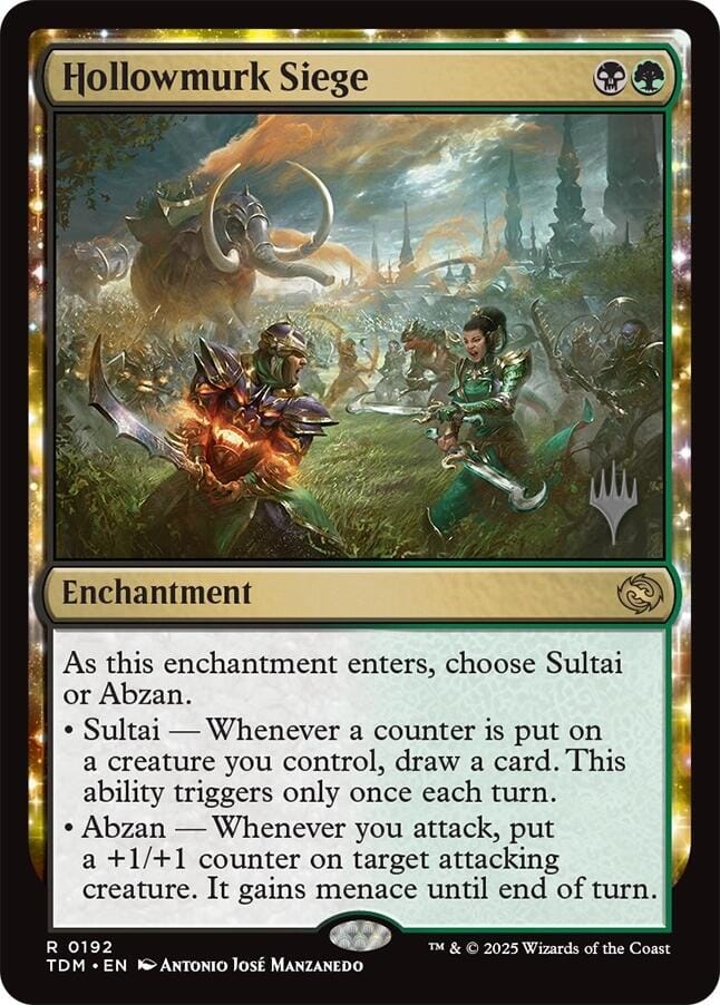 Hollowmurk Siege [Tarkir: Dragonstorm Promos] MTG Single Magic: The Gathering  | Multizone: Comics And Games