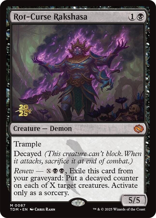 Rot-Curse Rakshasa [Tarkir: Dragonstorm Prerelease Promos] MTG Single Magic: The Gathering  | Multizone: Comics And Games