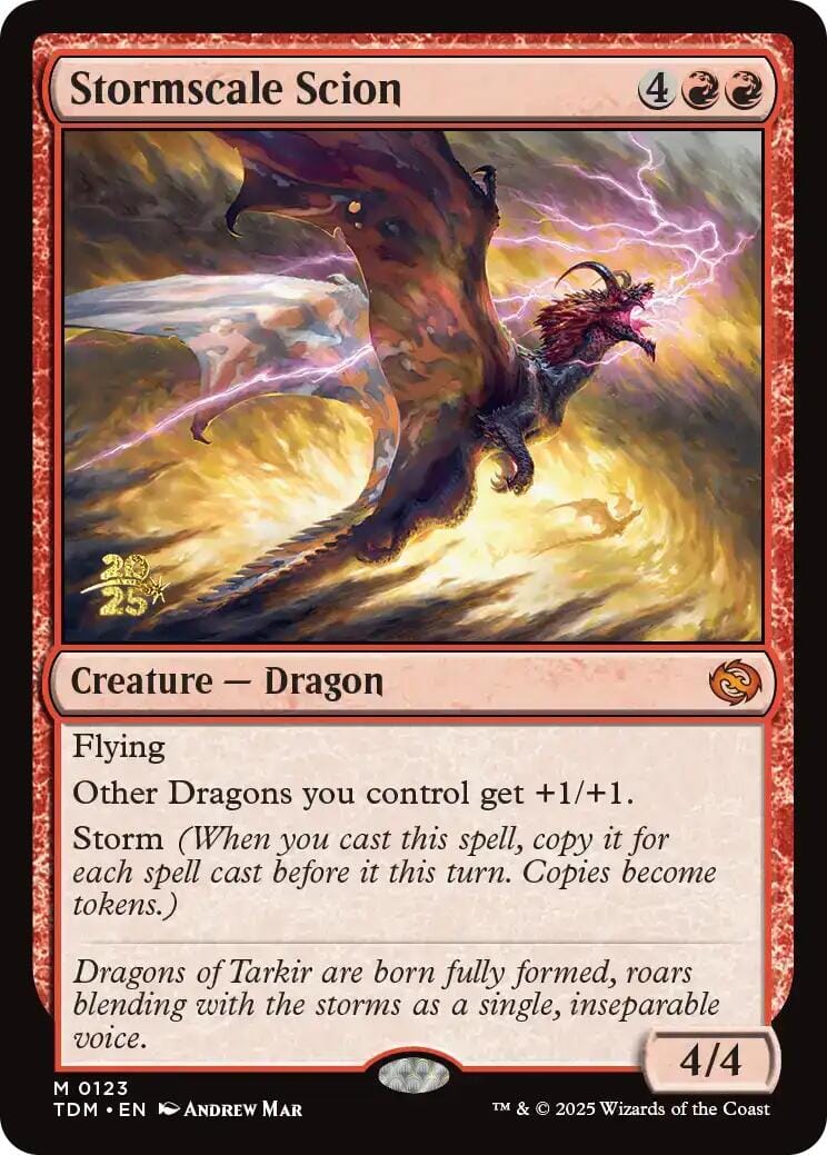 Stormscale Scion [Tarkir: Dragonstorm Prerelease Cards] MTG Single Magic: The Gathering  | Multizone: Comics And Games