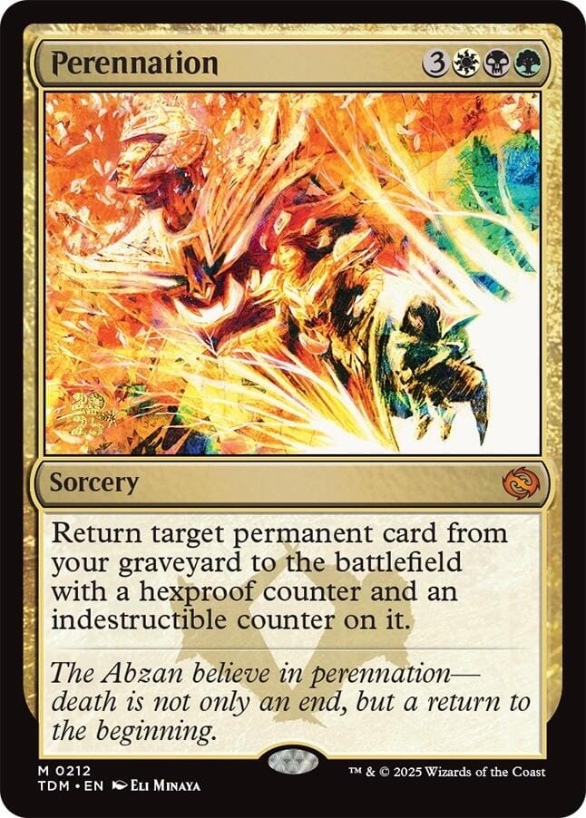 Perennation [Tarkir: Dragonstorm Prerelease Promos] MTG Single Magic: The Gathering  | Multizone: Comics And Games