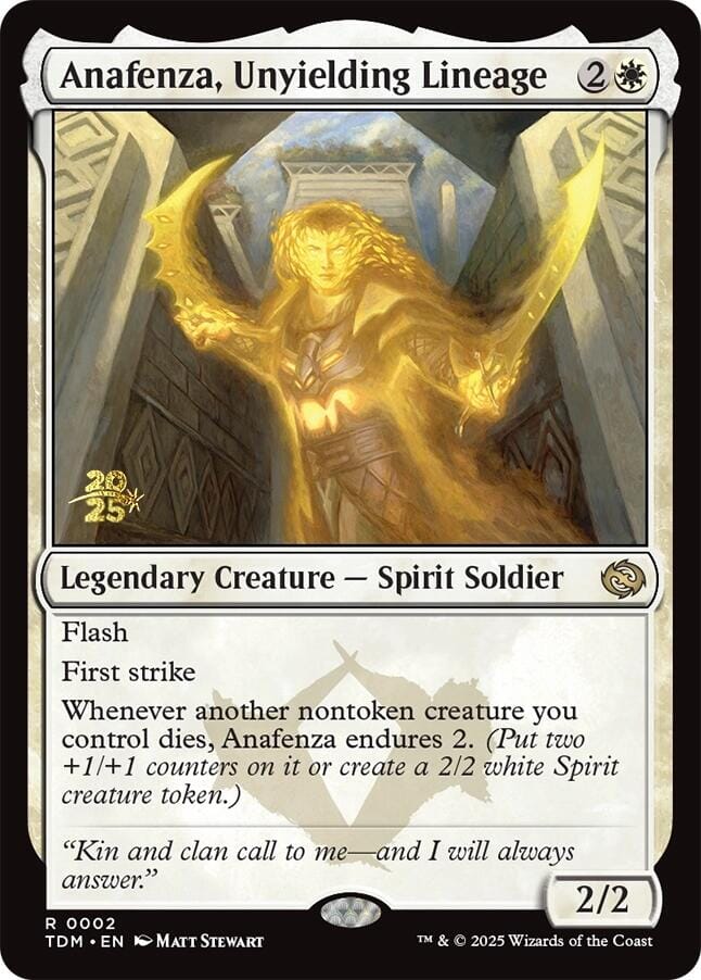 Anafenza, Unyielding Lineage [Tarkir: Dragonstorm Prerelease Promos] MTG Single Magic: The Gathering  | Multizone: Comics And Games