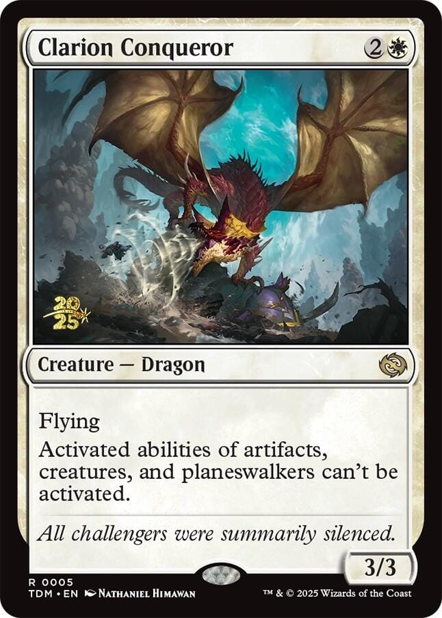 Clarion Conqueror [Tarkir: Dragonstorm Prerelease Promos] MTG Single Magic: The Gathering  | Multizone: Comics And Games