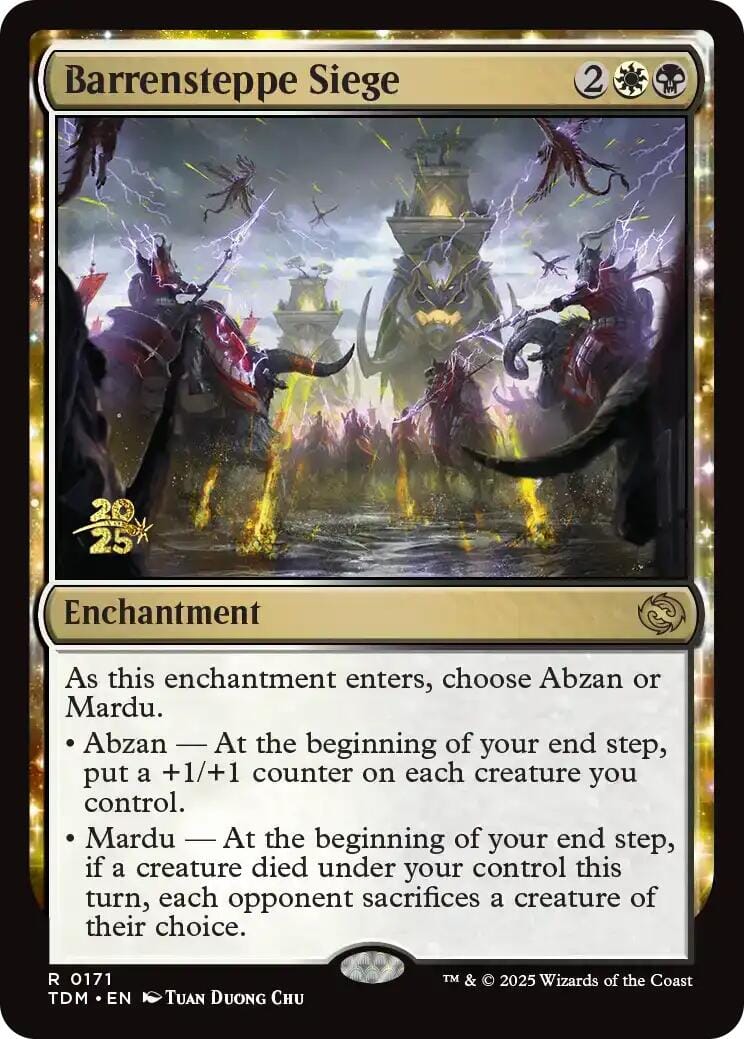 Barrensteppe Siege [Tarkir: Dragonstorm Prerelease Promos] MTG Single Magic: The Gathering  | Multizone: Comics And Games