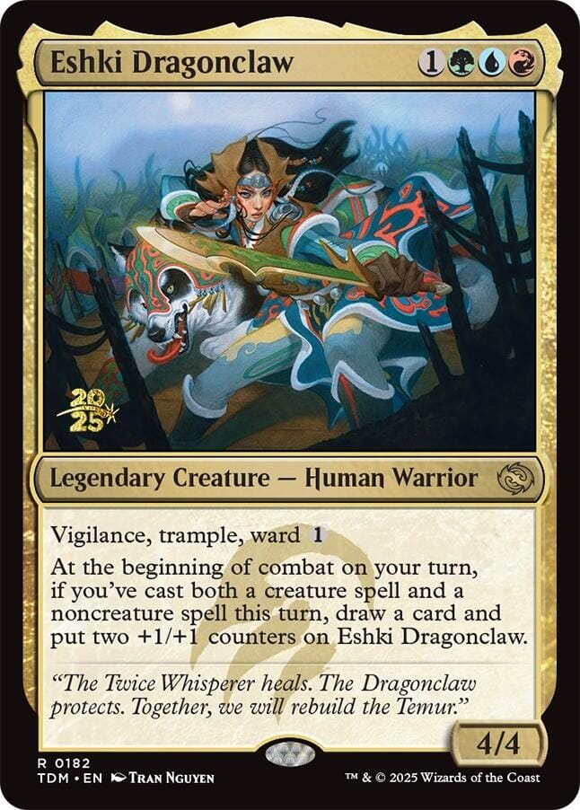 Eshki Dragonclaw [Tarkir: Dragonstorm Prerelease Promos] MTG Single Magic: The Gathering  | Multizone: Comics And Games