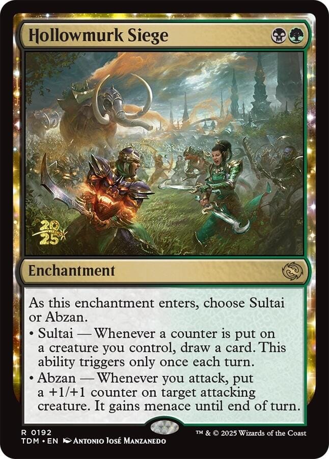 Hollowmurk Siege [Tarkir: Dragonstorm Prerelease Promos] MTG Single Magic: The Gathering  | Multizone: Comics And Games