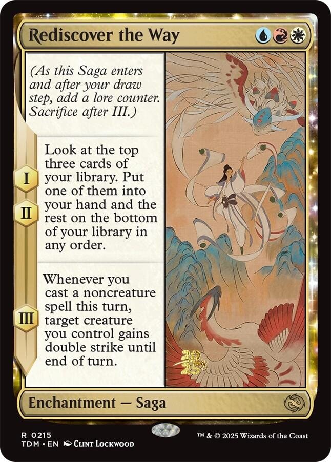 Rediscover the Way [Tarkir: Dragonstorm Prerelease Promos] MTG Single Magic: The Gathering  | Multizone: Comics And Games