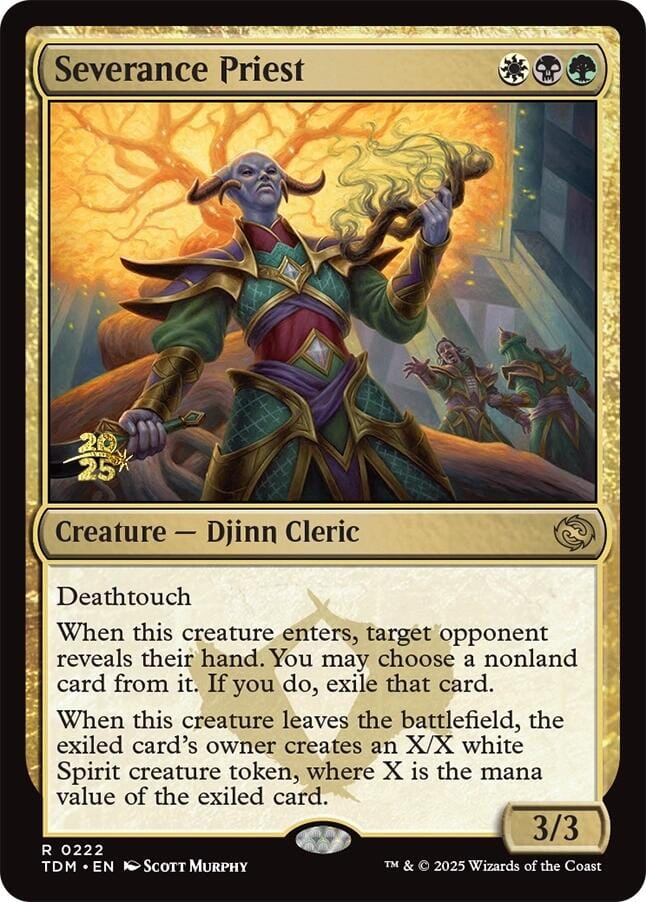 Severance Priest [Tarkir: Dragonstorm Prerelease Promos] MTG Single Magic: The Gathering  | Multizone: Comics And Games