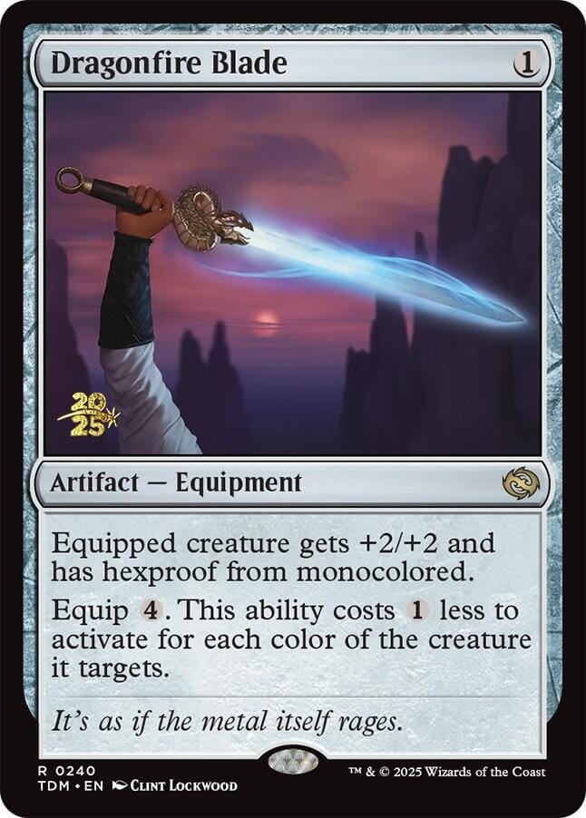 Dragonfire Blade [Tarkir: Dragonstorm Prerelease Promos] MTG Single Magic: The Gathering  | Multizone: Comics And Games