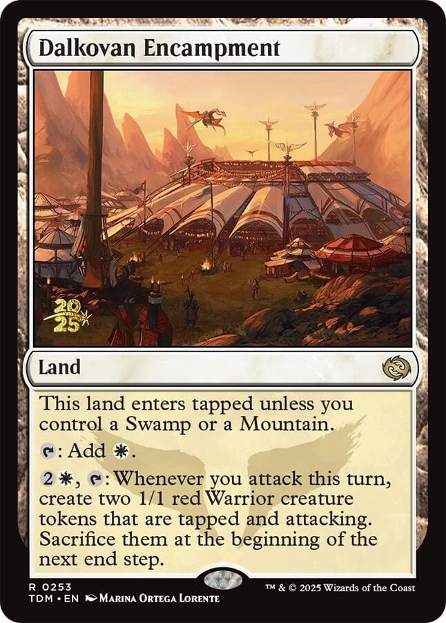 Dalkovan Encampment [Tarkir: Dragonstorm Prerelease Cards] MTG Single Magic: The Gathering  | Multizone: Comics And Games