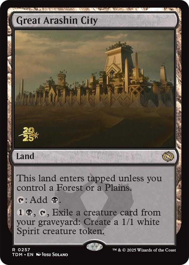 Great Arashin City [Tarkir: Dragonstorm Prerelease Cards] MTG Single Magic: The Gathering  | Multizone: Comics And Games