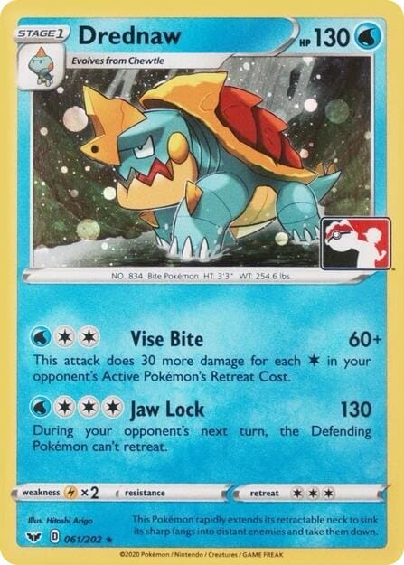 Drednaw (061/202) (Play Pokemon Promo) [League & Championship Cards] Pokemon Single Pokémon  | Multizone: Comics And Games