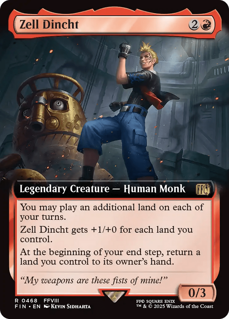 Zell Dincht (Extended Art) [FINAL FANTASY] MTG Single Magic: The Gathering  | Multizone: Comics And Games