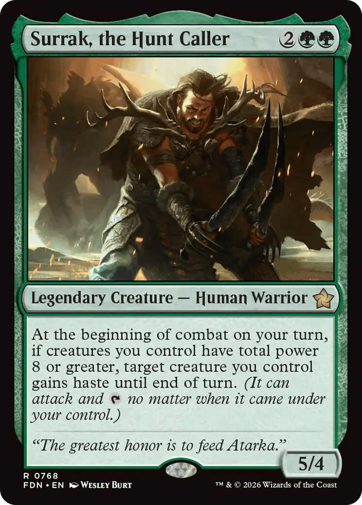 Surrak, the Hunt Caller (0768) [Foundations] MTG Single Magic: The Gathering  | Multizone: Comics And Games