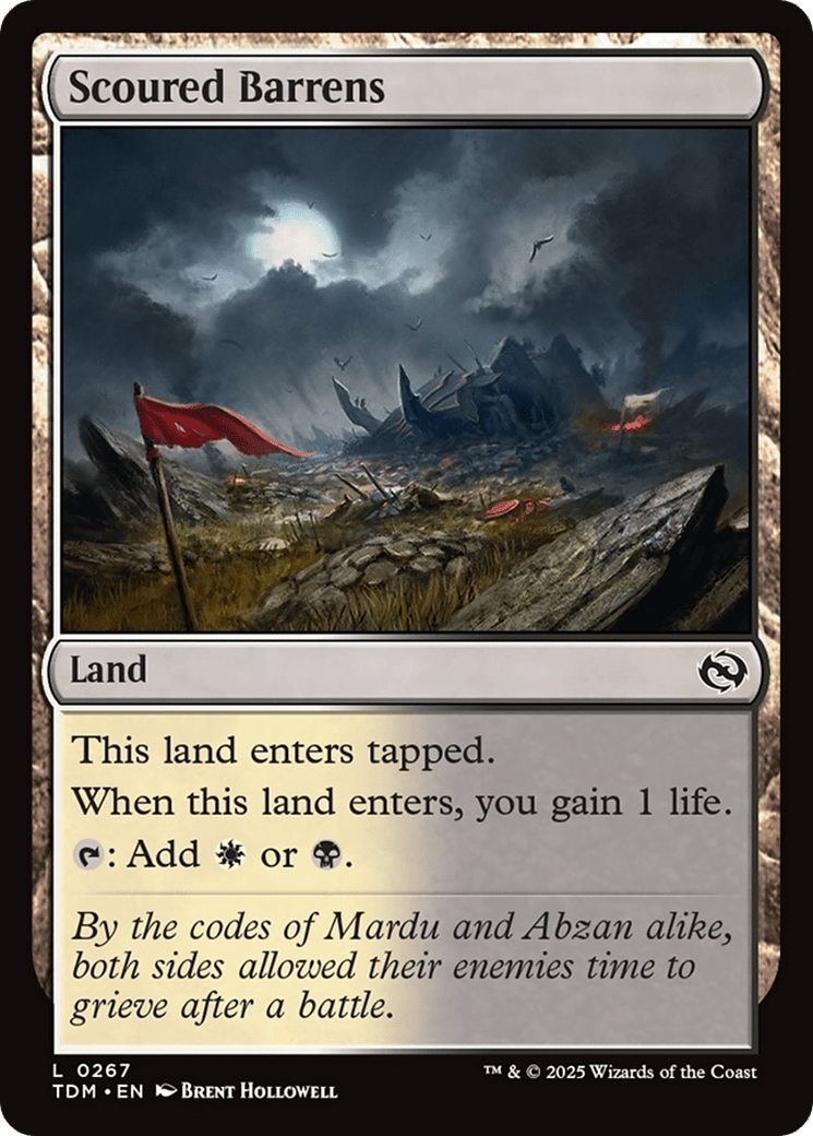 Scoured Barrens [Tarkir: Dragonstorm] MTG Single Magic: The Gathering  | Multizone: Comics And Games