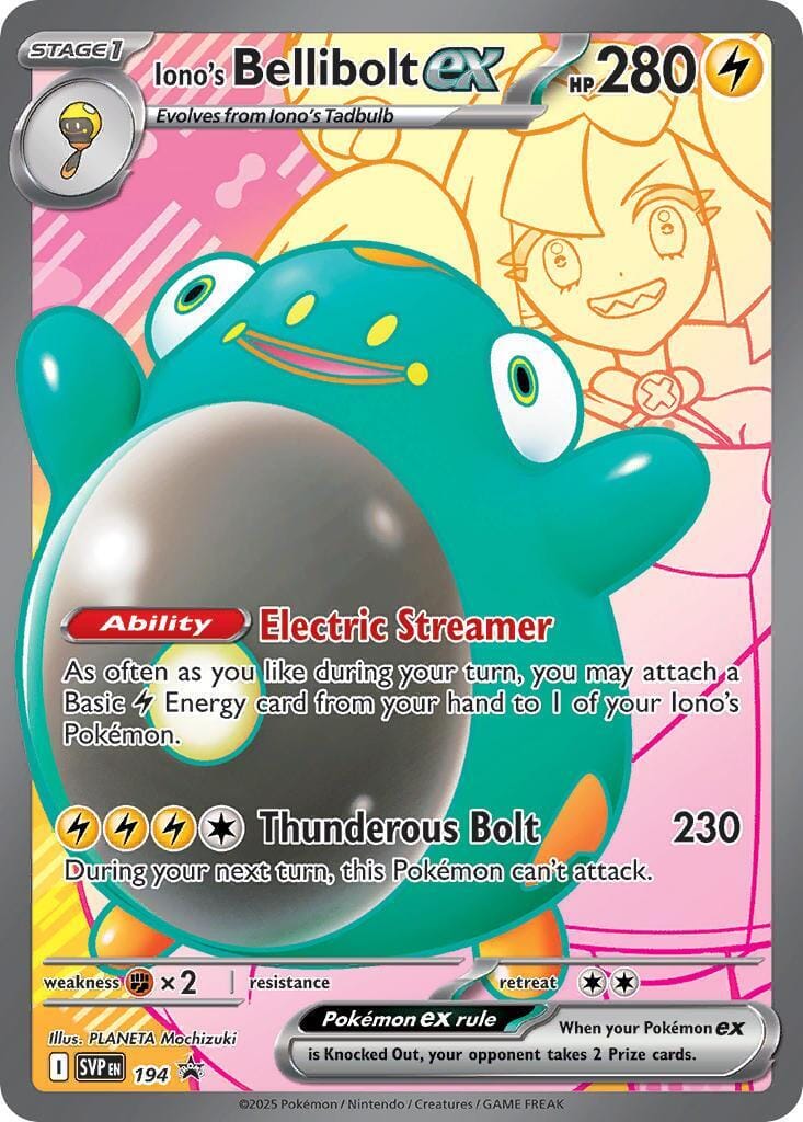 Iono's Bellibolt ex (194) [Scarlet & Violet: Black Star Promos] Pokemon Single Pokémon  | Multizone: Comics And Games