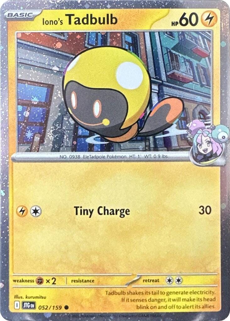 Iono's Tadbulb (052/159) (Cosmos Holo) [Scarlet & Violet: Journey Together] Pokemon Single Pokémon  | Multizone: Comics And Games