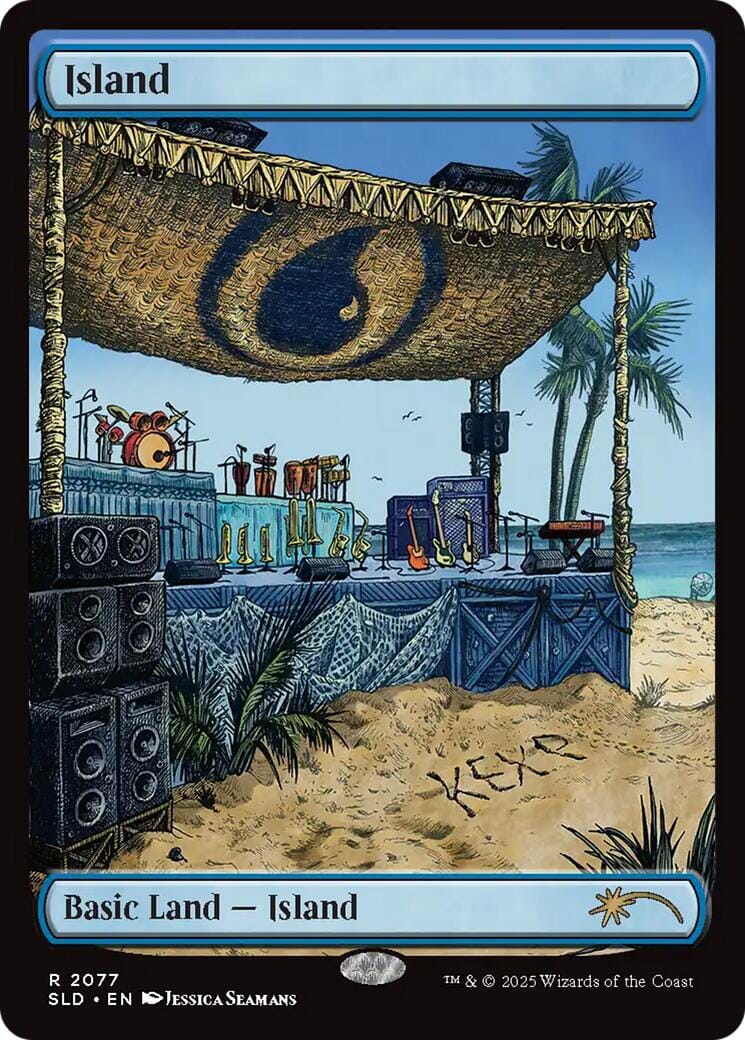 Island (2077) [Secret Lair Drop Series] MTG Single Magic: The Gathering  | Multizone: Comics And Games