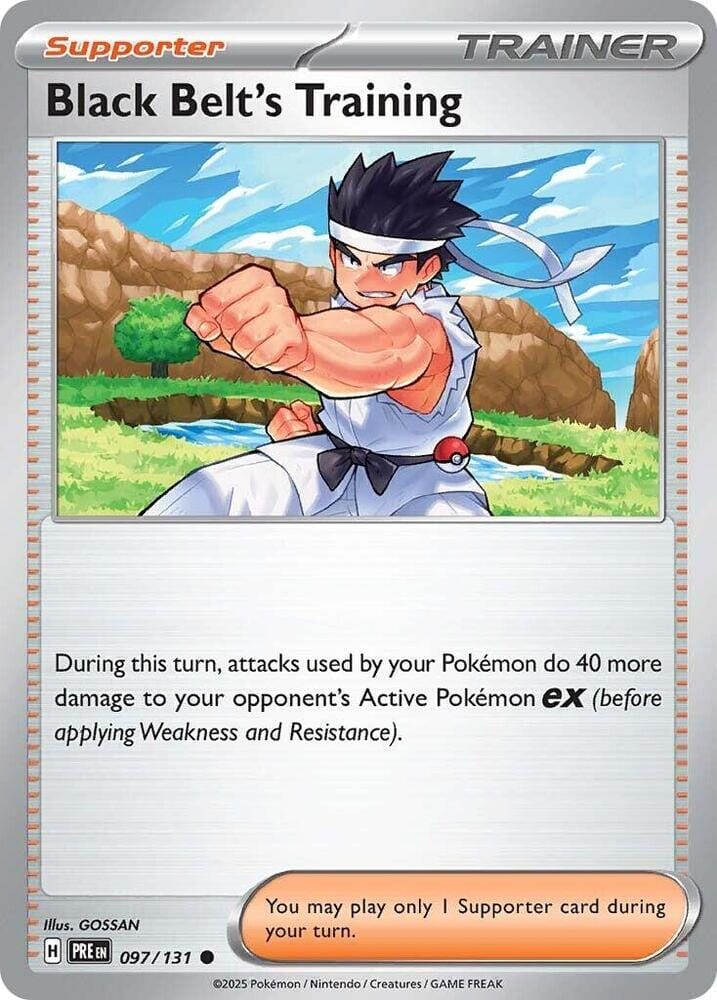 Black Belt's Training (097/131) [Scarlet & Violet: Prismatic Evolutions] Pokemon Single Pokémon  | Multizone: Comics And Games