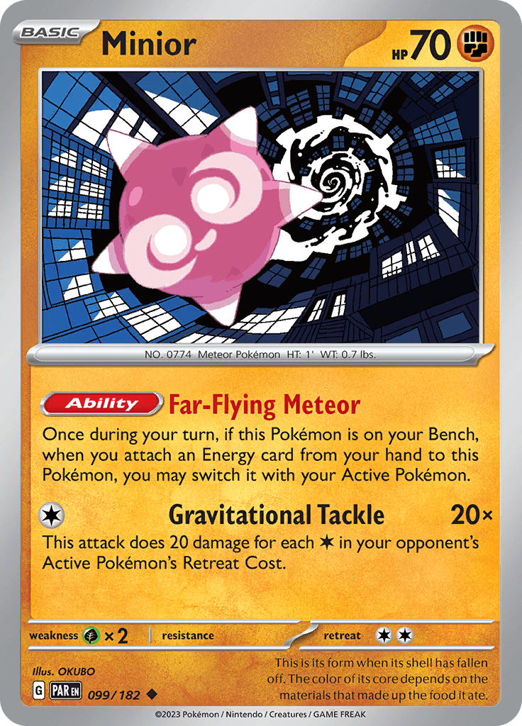 Minior (099/182) [Scarlet & Violet: Paradox Rift] Pokemon Single Pokémon  | Multizone: Comics And Games