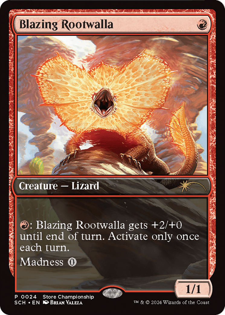 Blazing Rootwalla [World Championship 2024] MTG Single Magic: The Gathering  | Multizone: Comics And Games