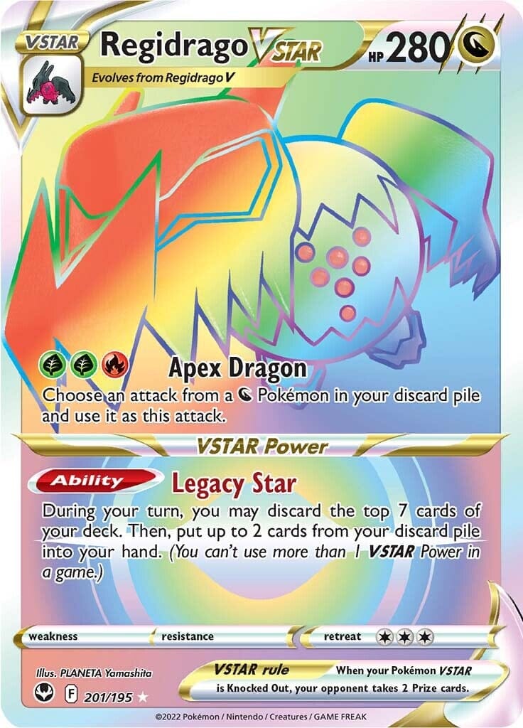 Regidrago VSTAR (201/195) [Sword & Shield: Silver Tempest] Pokemon Single Pokémon  | Multizone: Comics And Games