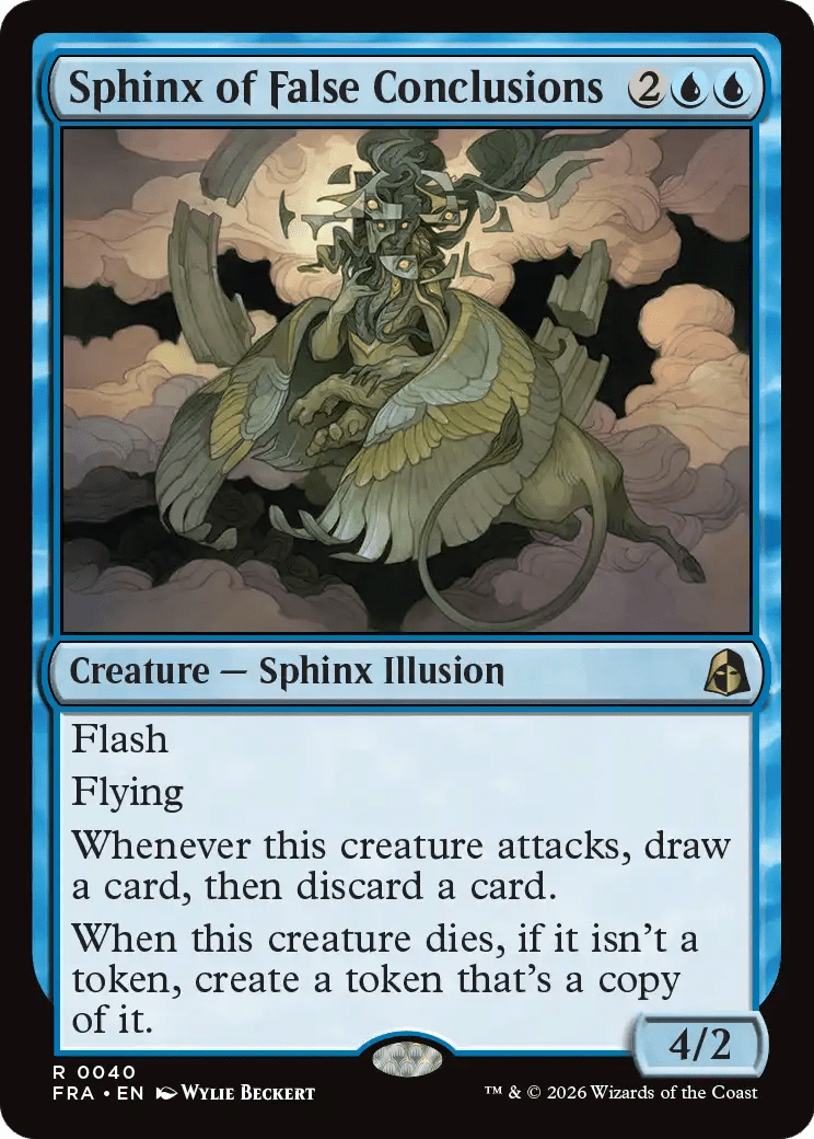 Sphinx of False Conclusions [Reality Fracture] MTG Single Magic: The Gathering  | Multizone: Comics And Games