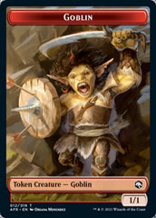 Dungeon of the Mad Mage // Goblin Double-Sided Token [Dungeons & Dragons: Adventures in the Forgotten Realms Tokens] MTG Single Magic: The Gathering  | Multizone: Comics And Games