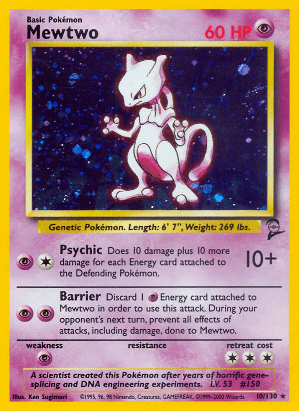Mewtwo (10/130) [Base Set 2] Pokemon Single Pokémon  | Multizone: Comics And Games