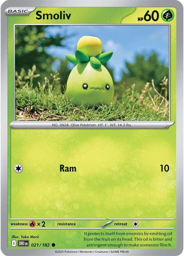 Smoliv (021/182) [Scarlet & Violet: Destined Rivals] Pokemon Single Pokémon  | Multizone: Comics And Games