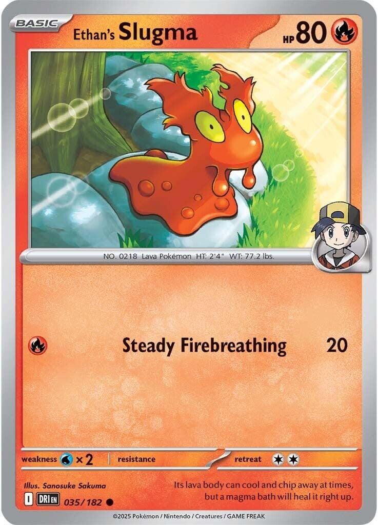 Ethan's Slugma (035/182) [Scarlet & Violet: Destined Rivals] Pokemon Single Pokémon  | Multizone: Comics And Games