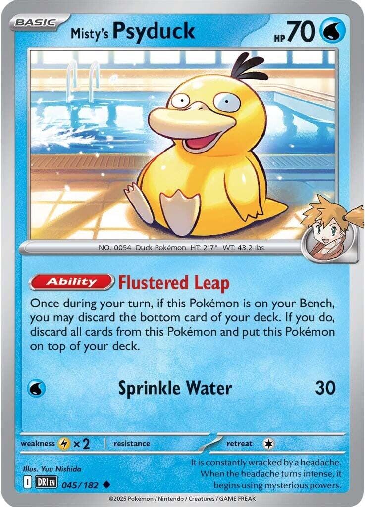 Misty's Psyduck (045/182) [Scarlet & Violet: Destined Rivals] Pokemon Single Pokémon  | Multizone: Comics And Games
