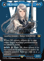 Jill, Shiva's Dominant // Shiva, Warden of Ice (Borderless) (Surge Foil) [FINAL FANTASY] MTG Single Magic: The Gathering  | Multizone: Comics And Games