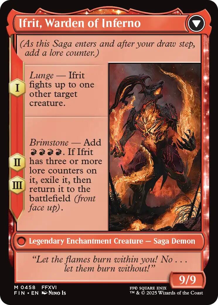 Clive, Ifrit's Dominant // Ifrit, Warden of Inferno (Extended Art) [FINAL FANTASY] MTG Single Magic: The Gathering  | Multizone: Comics And Games