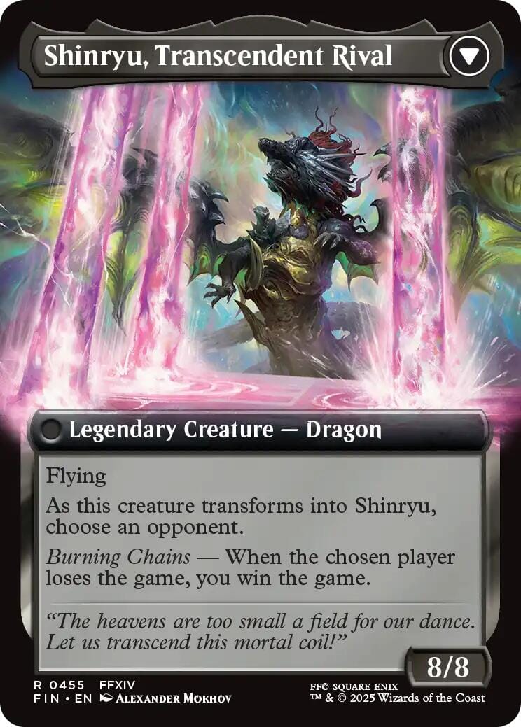 Zenos yae Galvus // Shinryu, Transcendent Rival (Extended Art) [FINAL FANTASY] MTG Single Magic: The Gathering  | Multizone: Comics And Games