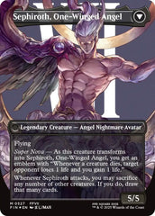 Sephiroth, Fabled SOLDIER // Sephiroth, One-Winged Angel (Borderless) (Surge Foil) [FINAL FANTASY] MTG Single Magic: The Gathering  | Multizone: Comics And Games