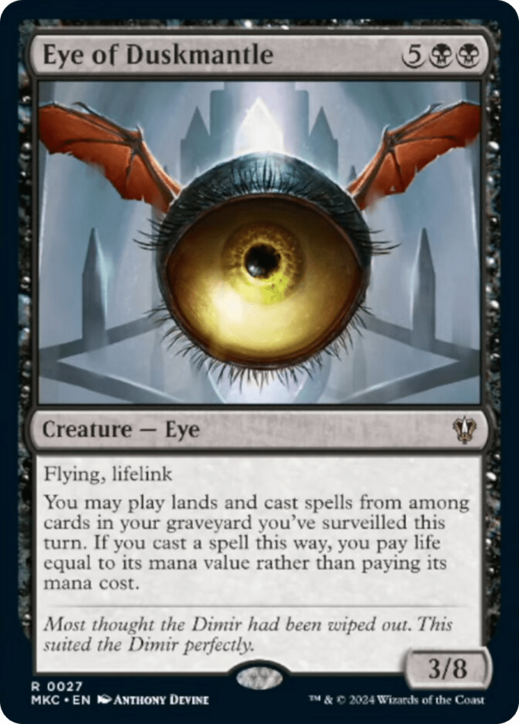 Eye of Duskmantle [Murders at Karlov Manor Commander] MTG Single Magic: The Gathering  | Multizone: Comics And Games