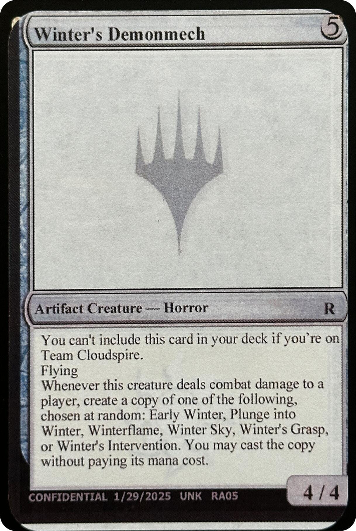 Winter's Demonmech [Unknown Event] MTG Single Magic: The Gathering  | Multizone: Comics And Games
