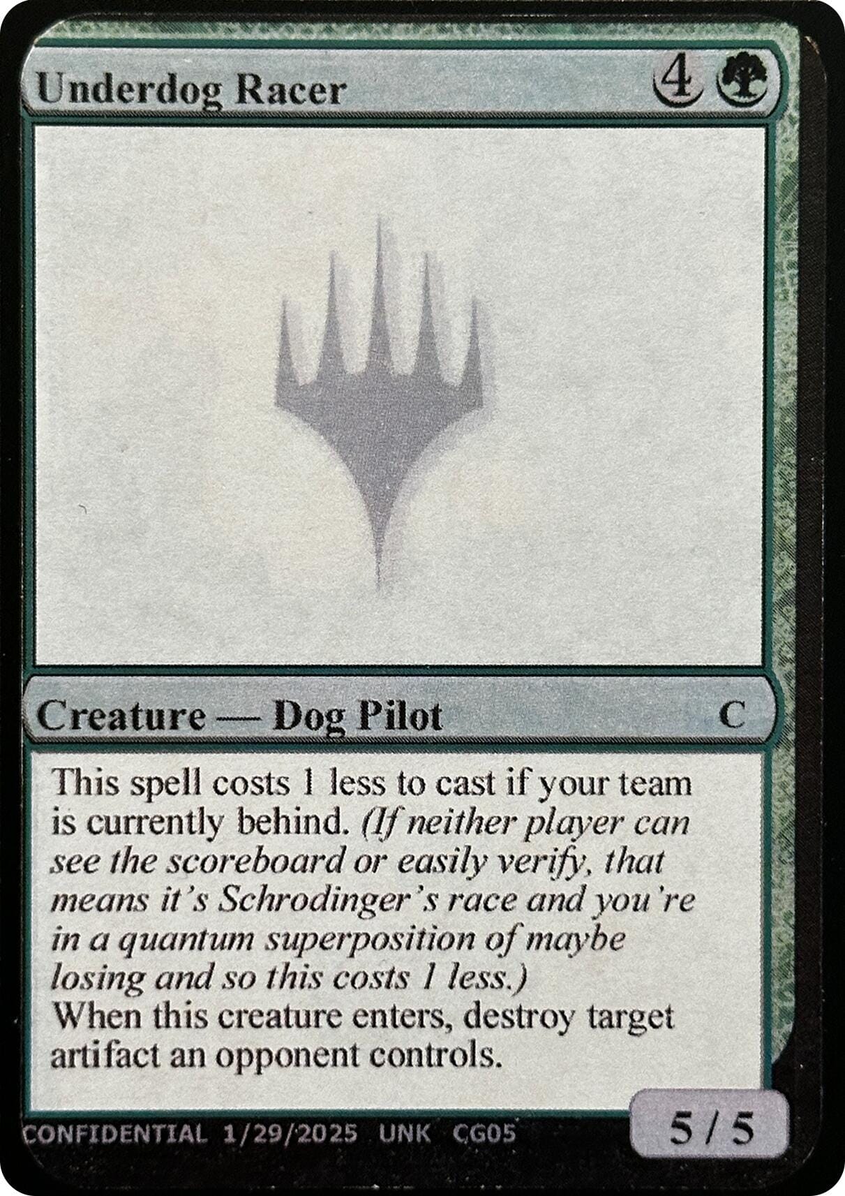 Underdog Racer [Unknown Event] MTG Single Magic: The Gathering  | Multizone: Comics And Games