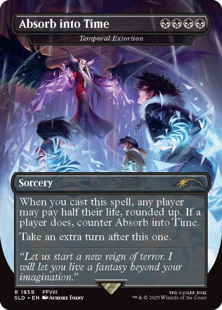 Absorb into Time - Temporal Extortion [Secret Lair Drop Series] MTG Single Magic: The Gathering  | Multizone: Comics And Games