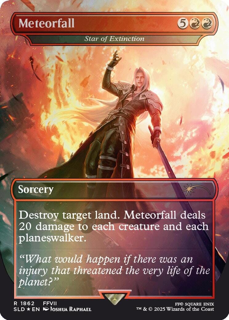 Meteorfall - Star of Extinction (Rainbow Foil) [Secret Lair Drop Series] MTG Single Magic: The Gathering  | Multizone: Comics And Games
