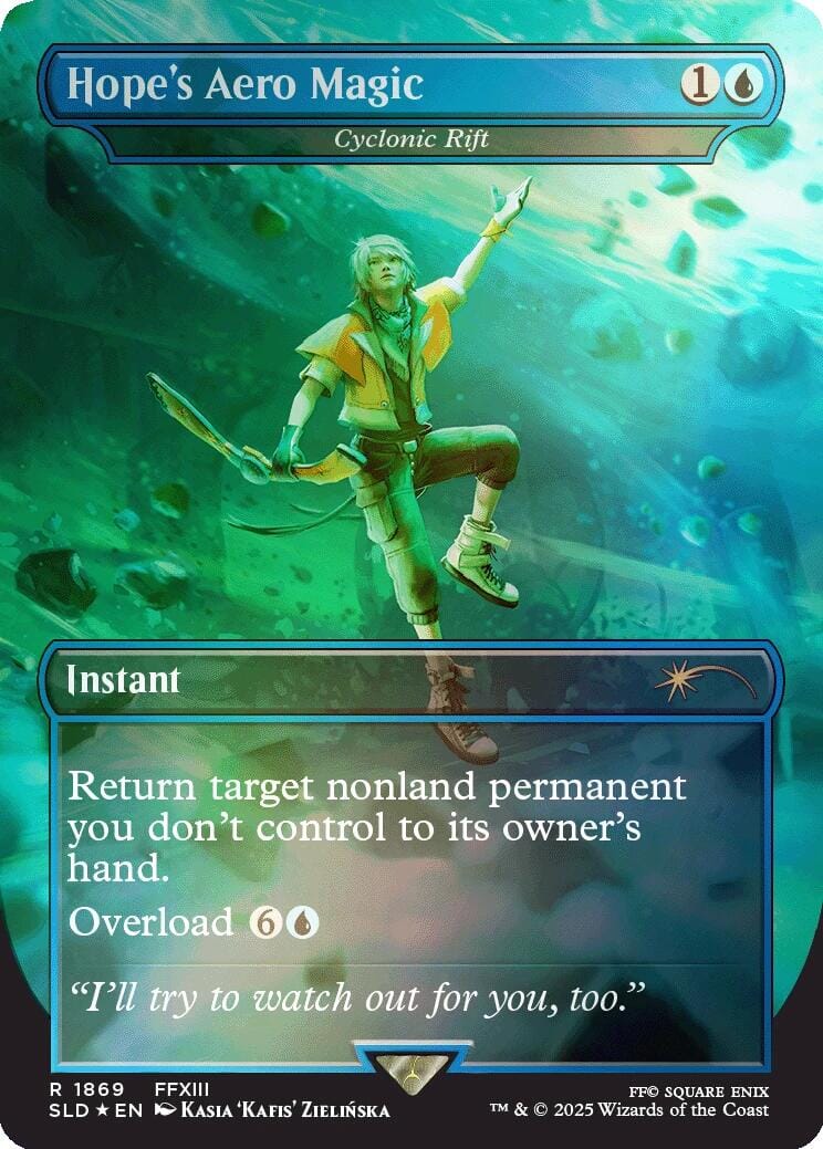 Hope's Aero Magic - Cyclonic Rift (Rainbow Foil) [Secret Lair Drop Series] MTG Single Magic: The Gathering  | Multizone: Comics And Games