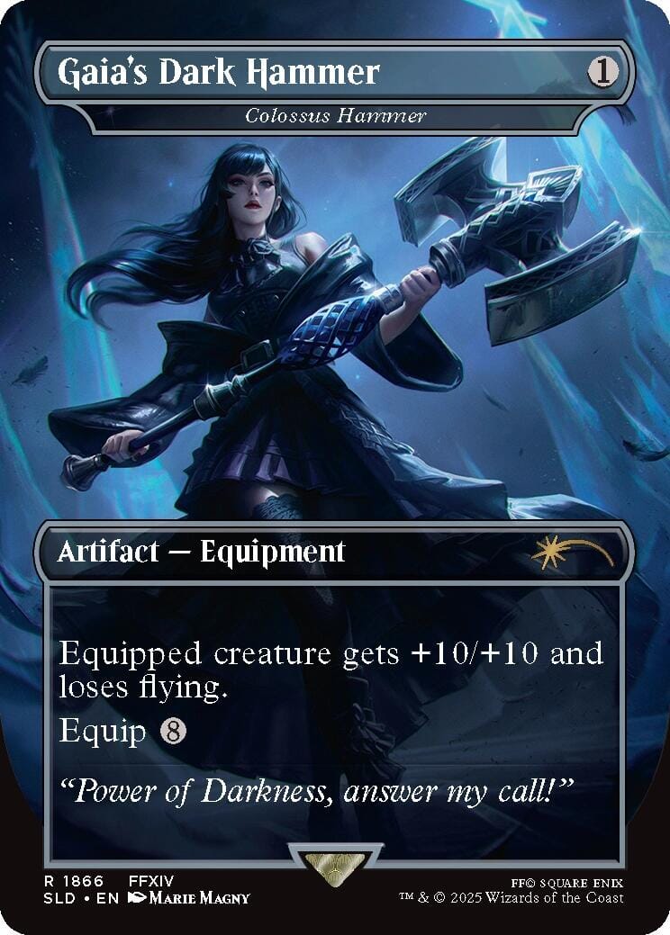 Gaia's Dark Hammer - Colossus Hammer [Secret Lair Drop Series] MTG Single Magic: The Gathering  | Multizone: Comics And Games