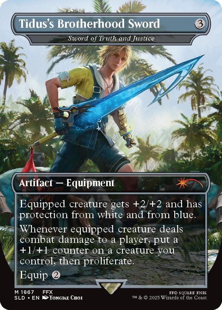 Tidus's Brotherhood Sword - Sword of Truth and Justice [Secret Lair Drop Series] MTG Single Magic: The Gathering  | Multizone: Comics And Games