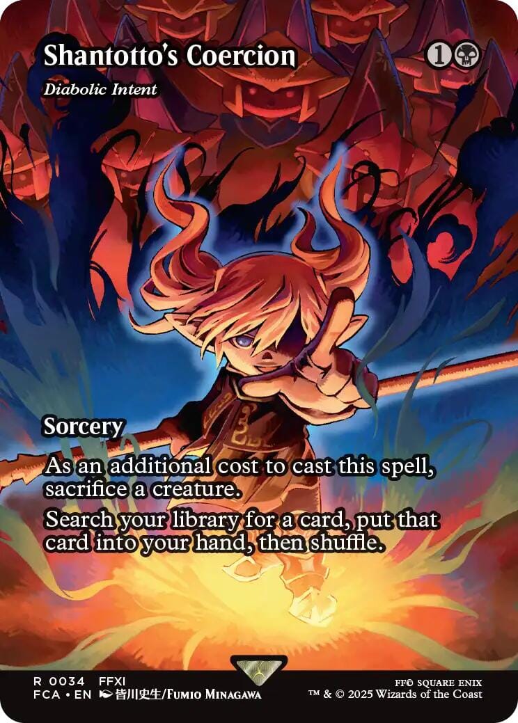 Shantotto's Coercion - Diabolic Intent (Showcase) [FINAL FANTASY : Through the Ages] MTG Single Magic: The Gathering  | Multizone: Comics And Games