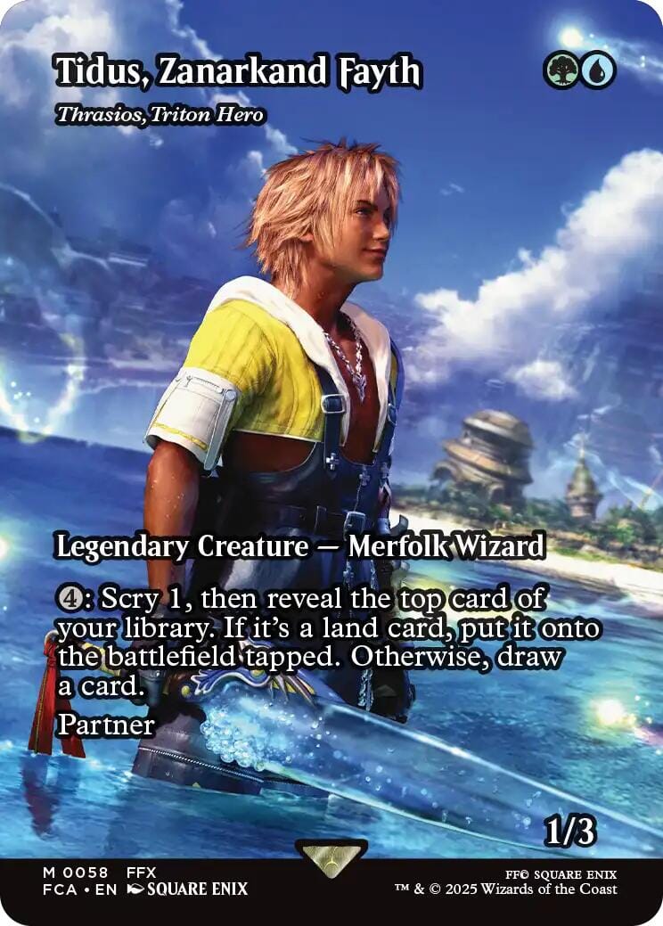 Tidus, Zanarkand Fayth - Thrasios, Triton Hero (Showcase) [FINAL FANTASY : Through the Ages] MTG Single Magic: The Gathering  | Multizone: Comics And Games
