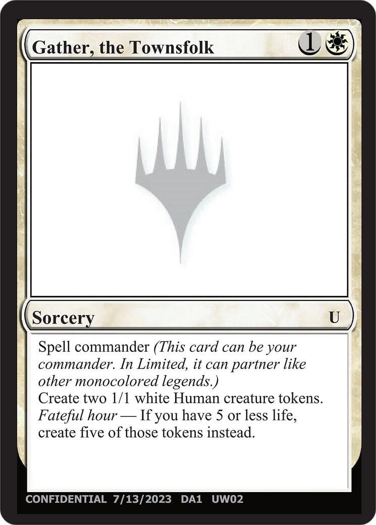 Gather, the Townsfolk [Unknown Event] MTG Single Magic: The Gathering  | Multizone: Comics And Games